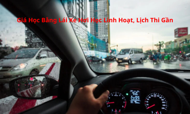 Giá Học Bằng Lái Xe Hơi 2026 Học Linh Hoạt, Lịch Thi Gần