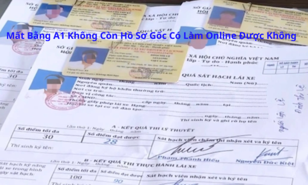Mất Bằng A1 Không Còn Hồ Sơ Gốc Có Làm Online Được Không