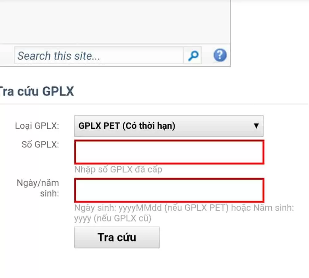 Tra Cứu Giấy Phép Lái Xe-Mất Bằng A1 Không Còn Hồ Sơ Gốc